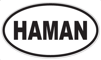 HAMAN - Oval Sticker