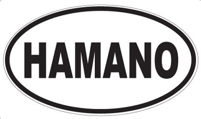 HAMANO - Oval Sticker