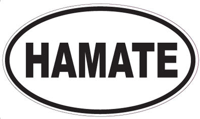 HAMATE - Oval Sticker