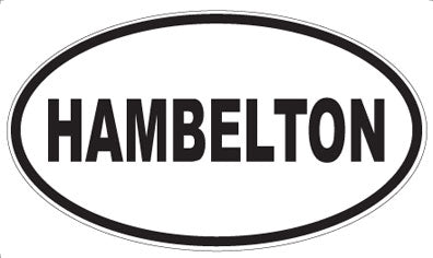HAMBELTON - Oval Sticker