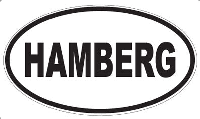 HAMBERG - Oval Sticker