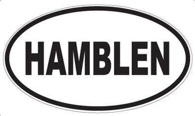 HAMBLEN - Oval Magnet