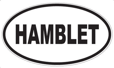 HAMBLET - Oval Magnet