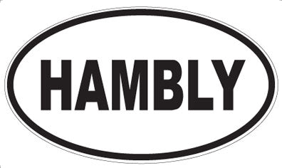 HAMBLY - Oval Sticker