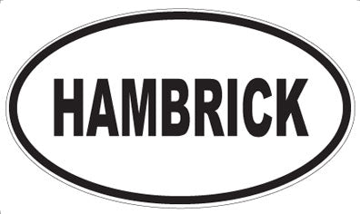 HAMBRICK - Oval Magnet