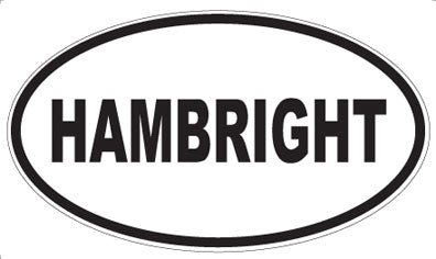 HAMBRIGHT - Oval Magnet