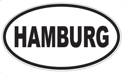 HAMBURG - Oval Magnet