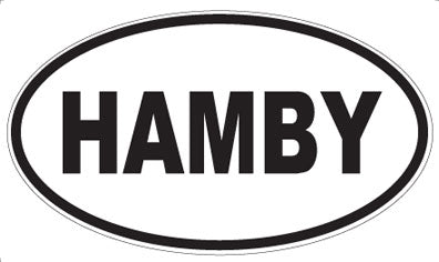 HAMBY - Oval Sticker