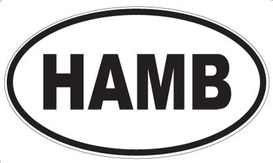HAMB - Oval Magnet