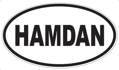 HAMDAN - Oval Sticker