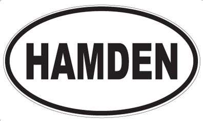HAMDEN - Oval Sticker