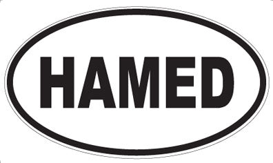 HAMED - Oval Magnet