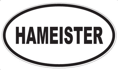 HAMEISTER - Oval Magnet