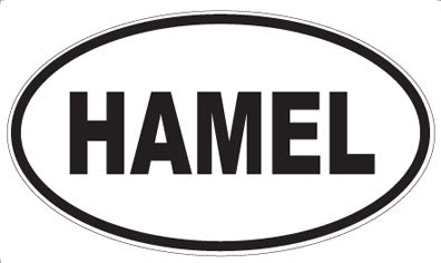 HAMEL - Oval Sticker