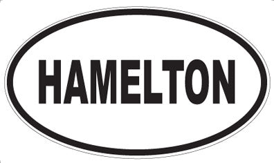 HAMELTON - Oval Sticker