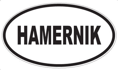 HAMERNIK - Oval Sticker