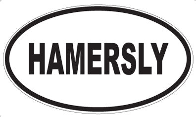 HAMERSLY - Oval Magnet