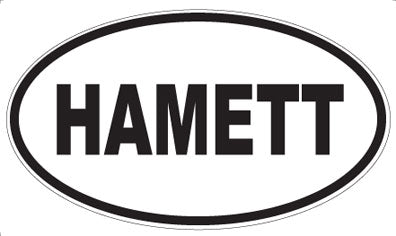 HAMETT - Oval Sticker