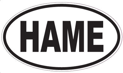 HAME - Oval Sticker