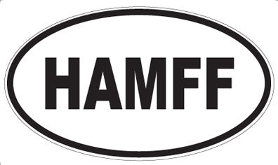 HAMFF - Oval Sticker