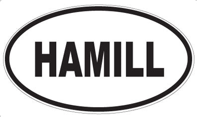 HAMILL - Oval Magnet