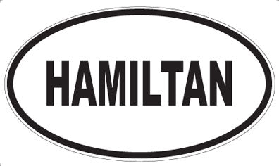 HAMILTAN - Oval Magnet