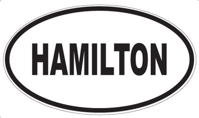 HAMILTON - Oval Sticker