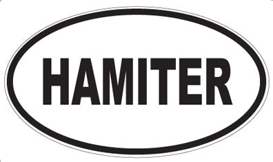 HAMITER - Oval Sticker