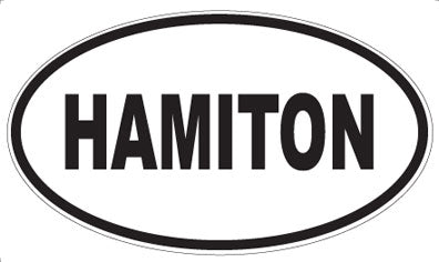 HAMITON - Oval Sticker