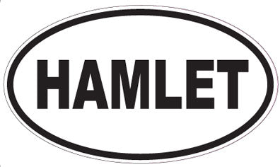 HAMLET - Oval Sticker