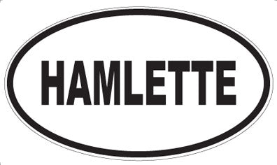 HAMLETTE - Oval Sticker