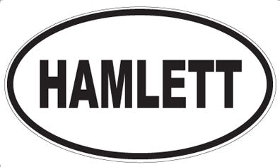 HAMLETT - Oval Magnet