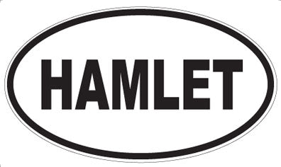 HAMLET - Oval Magnet
