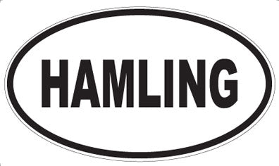 HAMLING - Oval Sticker