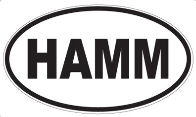 HAMM - Oval Sticker