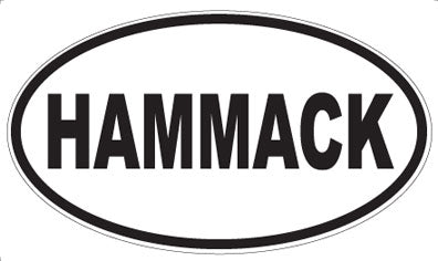 HAMMACK - Oval Sticker