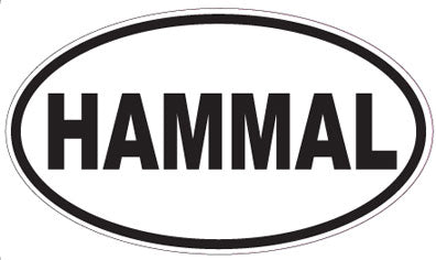 HAMMAL - Oval Sticker
