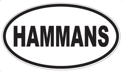 HAMMANS - Oval Sticker