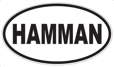 HAMMAN - Oval Magnet