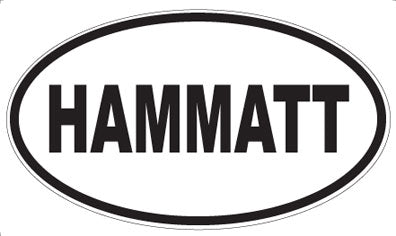 HAMMATT - Oval Sticker