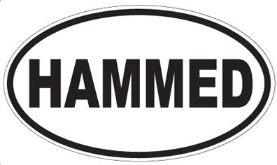 HAMMED - Oval Sticker