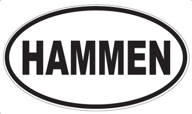 HAMMEN - Oval Sticker