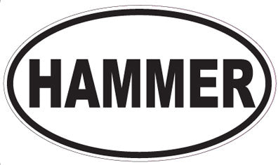 HAMMER - Oval Sticker