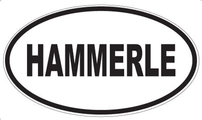 HAMMERLE - Oval Sticker