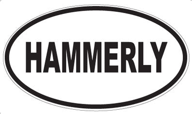 HAMMERLY - Oval Sticker