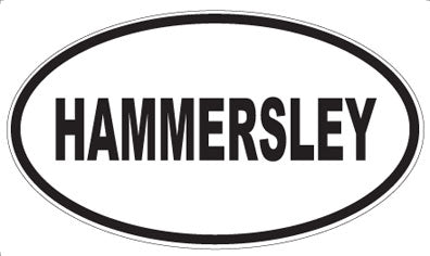 HAMMERSLEY - Oval Sticker