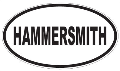 HAMMERSMITH - Oval Sticker