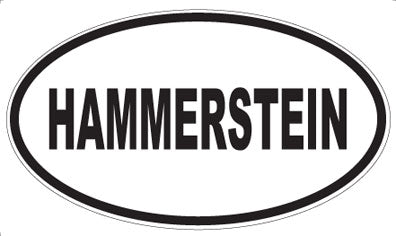 HAMMERSTEIN - Oval Magnet