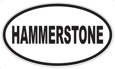 HAMMERSTONE - Oval Sticker