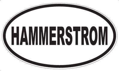 HAMMERSTROM - Oval Magnet